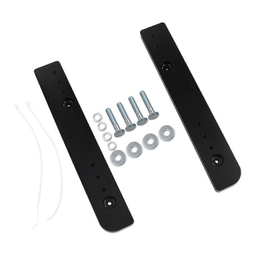 Kit de relocador de Tour-Pak ajustável de 1 a 3 polegadas, suporte de baú com placa de extensão compatível com Harley Road King Street.
