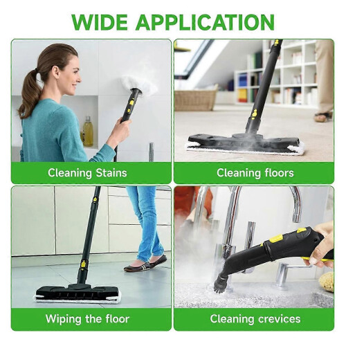 Acessórios compatíveis com a lavadora a vapor Karcher Easyfix SC2 SC3 SC4 SC5: conjunto de panos de microfibra e bocal para pisos. 1