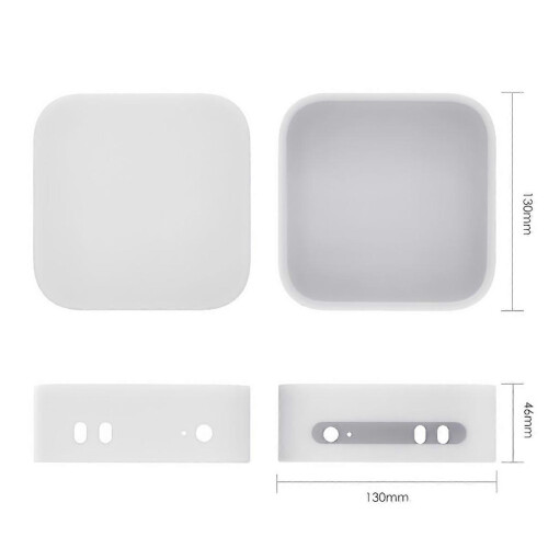 compatible with 2024 Mac Mini M4/M4 Pro Silicone Protective Case- Precise Fit,Dustproof & Drop-Proof Cover compatible with E 1