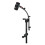 Adjustable Inst ent Stand with Rackmount Bracket Clip Microphone Clip Soft Rubber Shock-Absorbing 3