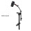 Adjustable Inst ent Stand with Rackmount Bracket Clip Microphone Clip Soft Rubber Shock-Absorbing 5