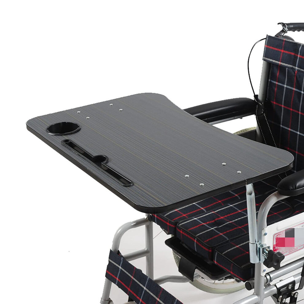 Wheelchair Lap Tray Table with Cup Holder, Universal Stable Surface for Eating, Reading and Work