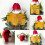 Kerstboomtopper, grappige geruite pluche pop, kerstboomversiering, kerstcadeau 2