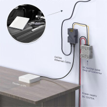 compatibile con Starlink Mini Splitter PoE Injector-150w GigE Protezione passiva ABS da sovratensione ed ESD con alta velocità