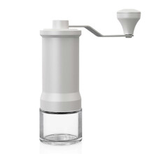 Adjustable Manual Coffee Grinder with Ceramic Burr-Hand Crank Mill compatible with Home, Travel, and Camping-Int