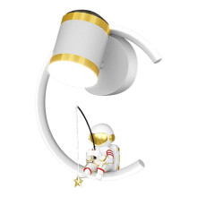 Applique murale LED astronaute pour enfants avec projecteur d'étoiles, éclairage intérieur compatible avec bureau, salon, chambre
