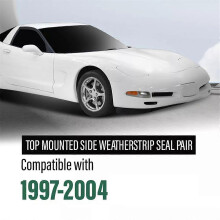 Joint d'étanchéité latéral supérieur avant et arrière, référence 10313370 10313371. Compatible avec Chevrolet Corvette 1997-2020.