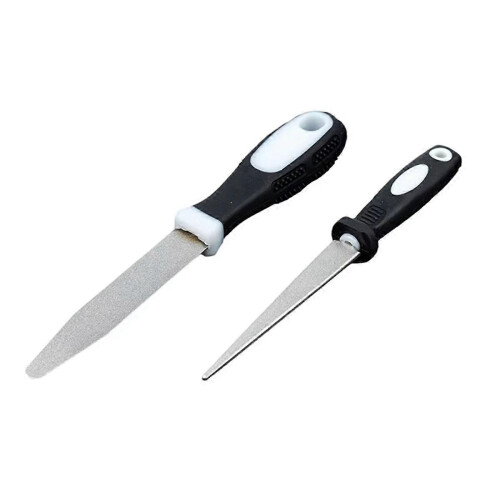 Knife Sharpening Rod Metal Double Sand File Grinder Gardening Tools Handheld Knife Sharpener