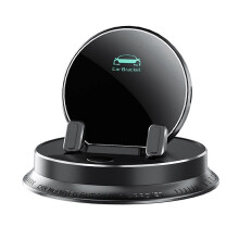 Supporto per telefono da cruscotto universale con rotazione a 360 in silicone, utilizzo con una sola mano.