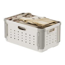 Foldable Dirty Clothes Basket - Folding Dirty Laundry Basket in Bathroom,Movable & Multifunctional L