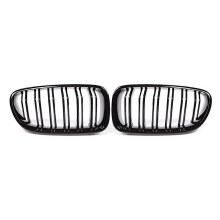 Griglia anteriore a doppia lamella compatibile con BMW Serie 5 F10 F11 F18 520d 530d 540i 2010-2017, versione rinforzata e migliorata.
