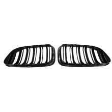 Calandre avant style M6, finition fibre de carbone, compatible avec BMW Série 6 F06, F12 et F13 (2012-2017).
