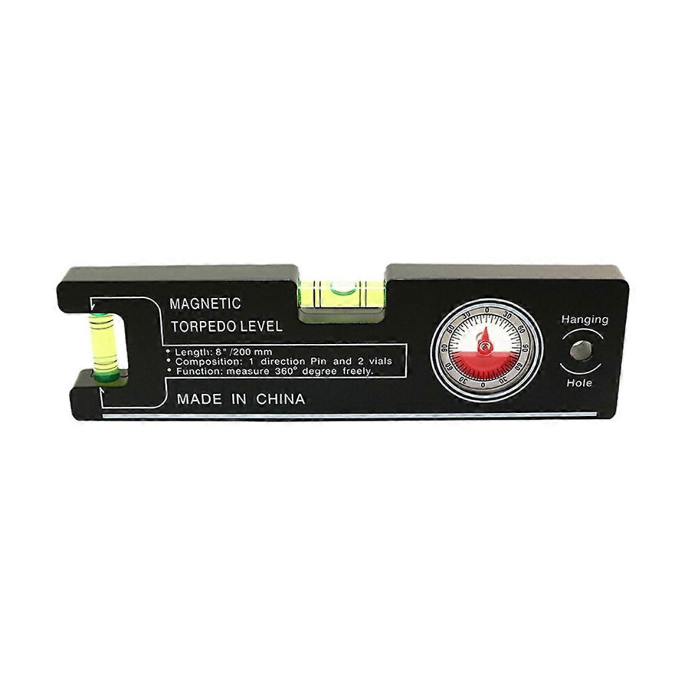 High Precision 200Mm Magnetic Level Ruler Abs Millimeter Scale Angle Gauge Level Building Measuring 3221762937428