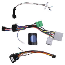 Cabos adaptadores compatíveis com Honda Civic Hatchback, cabo de alimentação ISO de 16 pinos para rádio automotivo Android (modelos 2006+).