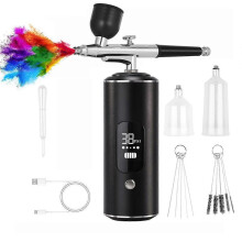 Digitale airbrush met compressor, draagbare airbrush voor knutselprojecten, airbrush voor kunstschilderen, compressor airbrush