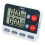 Digital Kitchen Dual Group Cycling Timer Three Timing Options,Mute/Turn Off Memory Function Timer fo 1