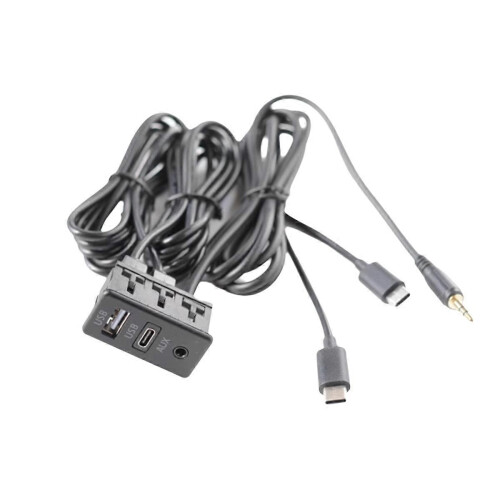 Car Android Navigation Machine AUX Panel Double TYPE-C+AUX Input USB+AUX Interface Panel Extension C 1