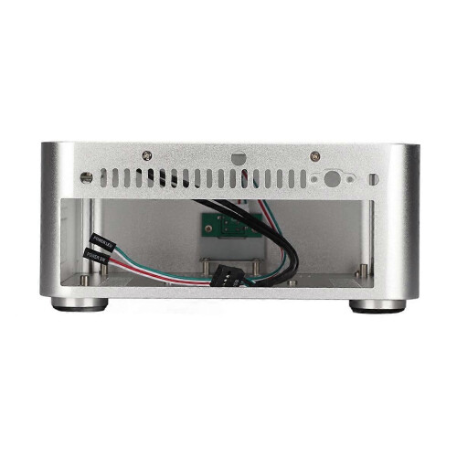 Aluminum Chassis Small Desktop Computer Case PSU HTPC Mini-ITX PC Case 2 USB 3.0 Ports 1