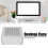 Aluminum Chassis Small Desktop Computer Case PSU HTPC Mini-ITX PC Case 2 USB 3.0 Ports 5