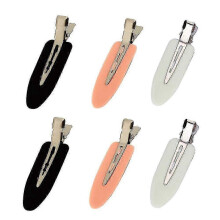6 Pack of Women's and Girls' Styling Clips with No Crease and Bend Available in Black Pink and White