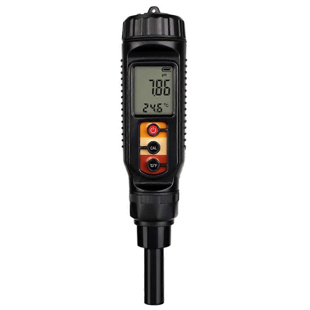 Digital Food Ph Meter 0.00-14.00 High Accuracy Flat Probe Atc 0.00-14.00 Ph Tester Compatible With Fruit Meat Ve 3107182930181