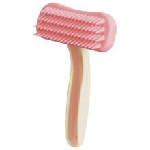 Pet Grooming Brush compatible with Cats & Dogs - Shedding Brush with Handle compatible with Removing Loose Hair & Tangles