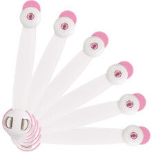 Set di 6 chiusure di sicurezza a prova di bambino per ante di armadi, frigoriferi e WC - Rosa