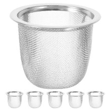 Filtre de rechange compatible avec la théière 6 pièces en acier inoxydable - Petit filtre métallique