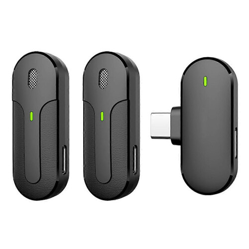 Lavalier Microphone Wireless Audio Video Recording Mini Mic compatible with Type-C