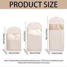 Down Jacket Compression Dust Cover: Transparent Hanging Clothing Dust Bag, Home Wardrobe Storage