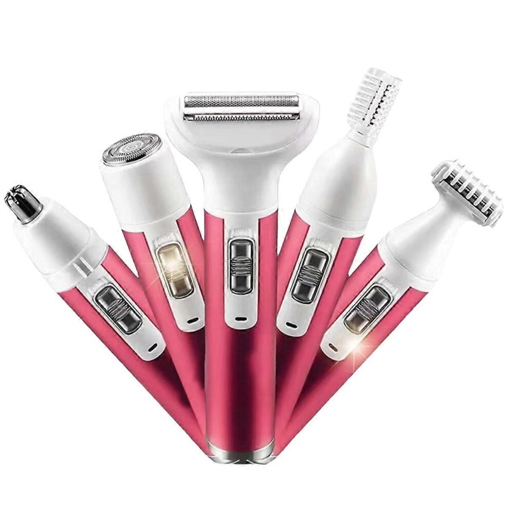 Electric Razor compatible with Women,5 in 1 Womens Shaver Electric Bikini Trimmer Pubic Hair Removal