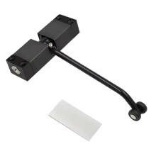 Cierrapuertas automático de metal ajustable, resistente, con resorte de seguridad silencioso, para puertas batientes interiores.
