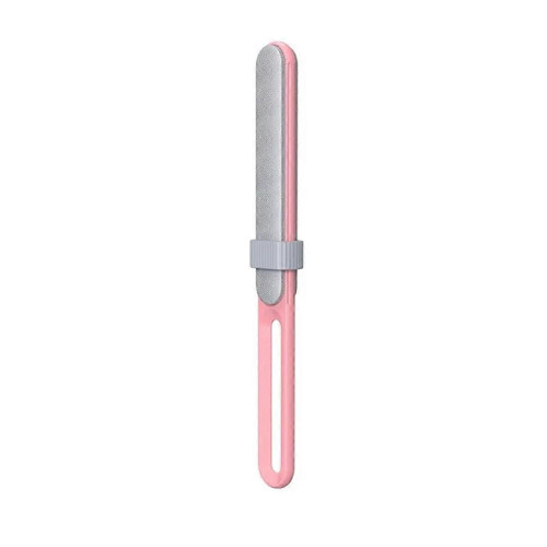 Escova eletrostática para remover pelos, dupla face, compatível com roupas e móveis. Inclui cabo de alimentação.