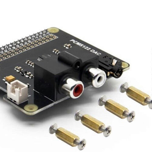 Placa de Expansão HiFi DAC+ Áudio Full-HD com Chip PCM5122 de 24 bits, compatível com Raspberry Pi 3. 2