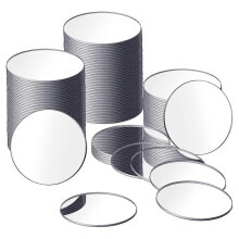 25 Pieces Acrylic Mini Size Round Mirror Adhesive Small Round Mirror Craft Mirror Tiles compatible with Crafts