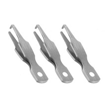 3pcs Stainless Lure Rings Opener Double Opening Pliers Fishing Line Tweezers Fishing Line Pliers Rings Opener electrophoresis blac