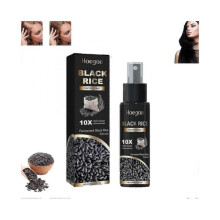 Vegan Hair Growth Serum for Women and Men, Rice Water Spray for Hair Growth, Black Rice Water Serum Spray, Hair Regrowth for Thicker Longer Fuller Hai