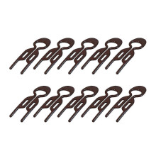Conjunto de 10 presilhas de cabelo francesas em formato de U, para cabelos ondulados e trançados, compatíveis com mulheres.