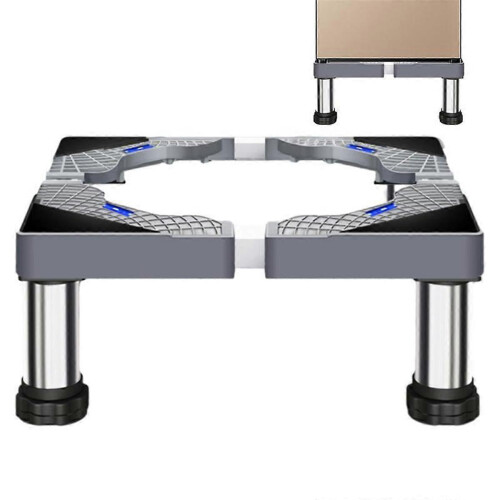 Algemeen frame van wasmachinebasis, roestvrijstalen in hoogte verstelbare wasmachinebeugel, Ref. 2