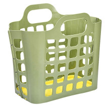 Cesta de lavandería de plástico plegable, cesta de almacenamiento para ropa sucia montada en la pared, cesta de almacenamiento plegable.