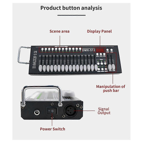 DJ DMX Console Controller Per Luci da Palcoscenico Per Controller DMX 512 -16 DMX Light DJ Party Lig 1