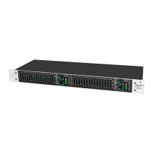 EQ215S Active Balanced Dual 15-Band Graphic Equalizer Professioneller Audio-Soundprozessor kompatibel mit Studio/L