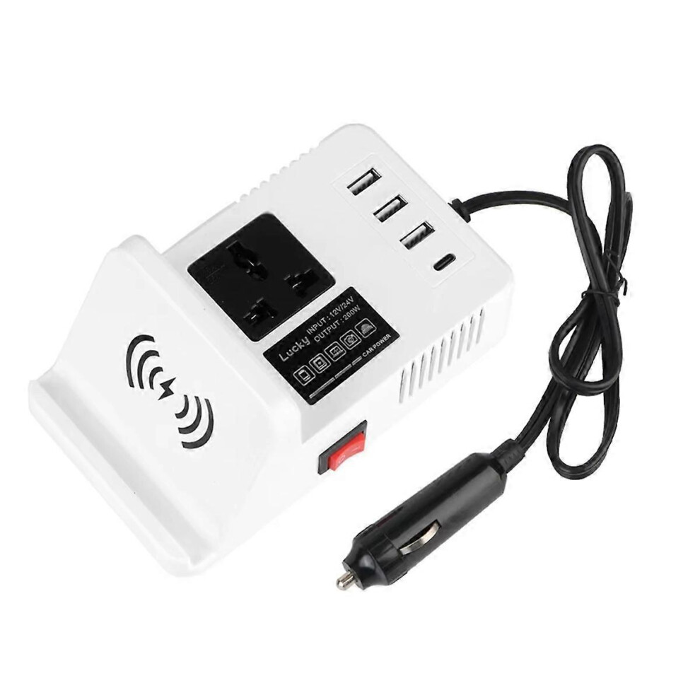 Fast Charging Usb Compatible With Laptop Charging Car Charger 12/24V Car Plug Converter Car Inverter Voltage Con 3442079737598
