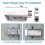 Electronic Door Lock, Smart Wireless Anti-Theft Home Security Door Lock Access Control System with 4 3