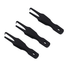 3pcs Stainless Lure Rings Opener Double Opening Pliers Fishing Line Tweezers Fishing Line Pliers Rings Open
