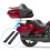 Kit de relocador de Tour-Pak ajustável de 1 a 3 polegadas, suporte de baú com placa de extensão compatível com Harley Road King Street. 5