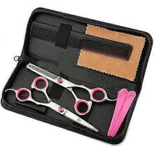Professional Hair Cutting Scissors Shears Barber Thinning Set Kit- Family Hair Cutting,Barber Hair Cutting Tool Thinning texturizing