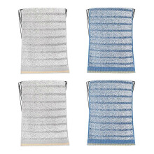 Conjunto de 4 toalhas de mão em algodão macio, absorvente e decorativas, ideais para banheiro | 34*74cm