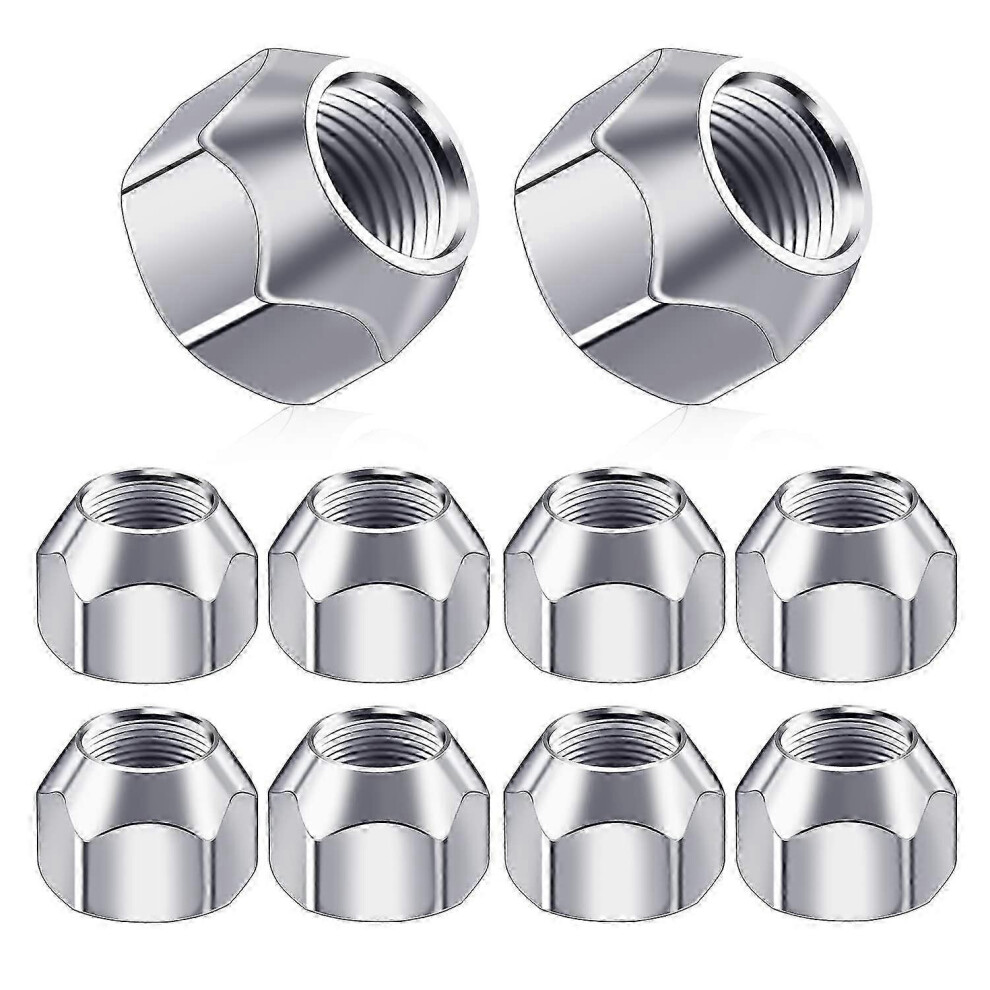 10-Piece Set Of M10 Trailer Wheel Lug Nuts Compatible With Tire And Wheel Assembly 3519008391678