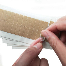 Nastro biadesivo per parrucca color kaki, compatibile con toupet, nastro adesivo compatibile con lace front, colla per parrucca ultra-tenuta.